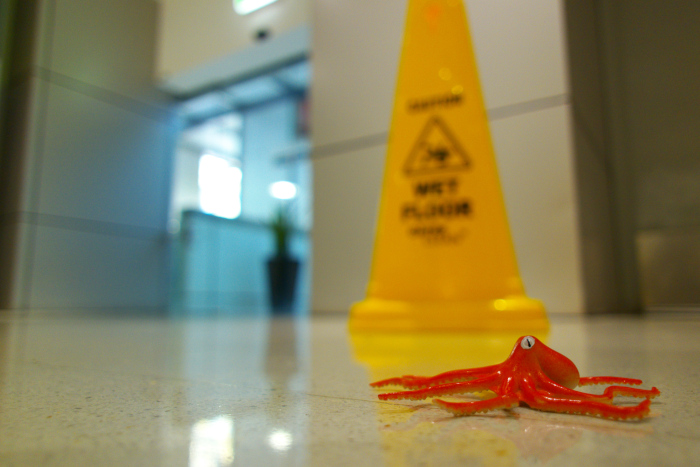 wet floor is not enough